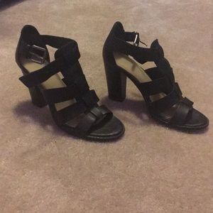 Black Heeled Sandals